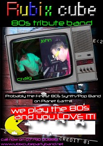 80s tribute band poster